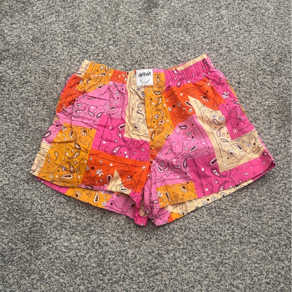 aerie Pants - Aerie Pink and Orange High Waist Women's Shorts
